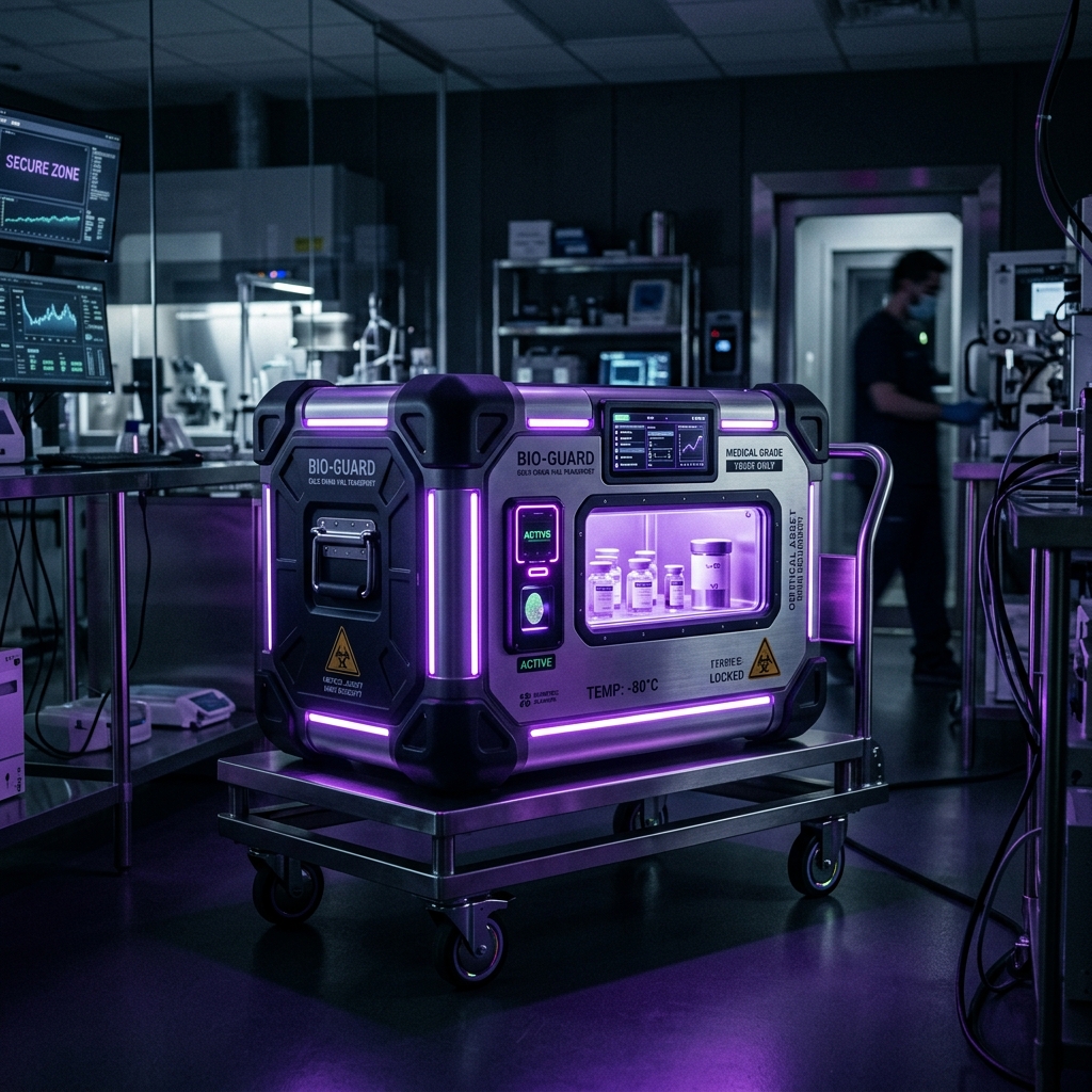 Secure scientific crate representing safe sourcing from the best peptide vendors 2026